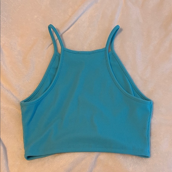 Timing Turquoise Ribbed Tank Top - Picture 2 of 2